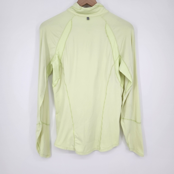 Nike Womens 1/4 Zip Pullover Size M Yellow Dri-Fit Activewear Running Workout - Picture 9 of 10